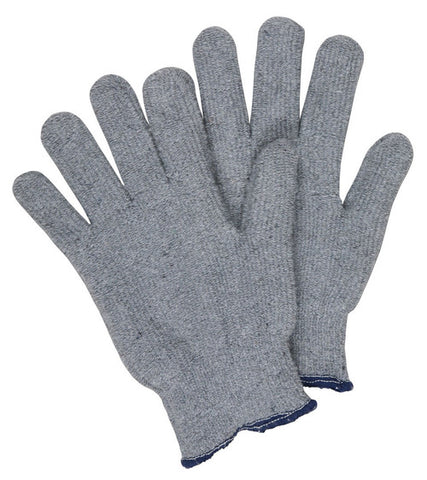 MCR Gray Terrycloth Work Gloves - 14 Ounce Regular Weight Loop-out Fabric - Seamless and Reversible - Box of 12