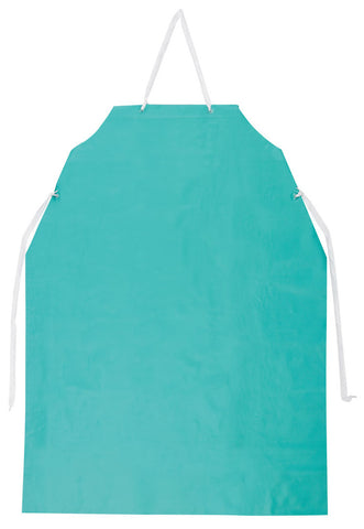 MCR Dominator Aqua Green Apron - Single Layer of Thick PVC - .42 mm Material Thickness - Measures 35 Inch Width x 48 Inch Length - Raw Edges - Box of 12 - Part# 388R5