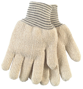 MCR Hotline Terrycloth Work Gloves - 28 Ounce Heavyweight Loop-Out Fabric - Seamless and Reversible - Box of 12