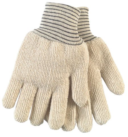 MCR Hotline Terrycloth Work Gloves - 28 Ounce Heavyweight Loop-Out Fabric - Seamless and Reversible - Box of 12