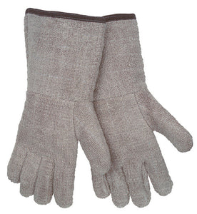 MCR Premium Cut and Sewn Gloves - Heavy Duty Terry Cloth Fabric - 5 Inch Gauntlet Cuff with Inset Thumb - Extra Heavy Weight Reversible - Quilted Throughout - Heat Resistant - Box of 12
