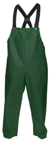 MCR Navigator Series Rain Gear - .25mm TPU / Nylon Rainwear - Waterproof Green Rain Pants - Plain No Fly Front