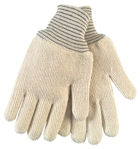 MCR Hotline Terrycloth Work Gloves - 32-Ounce Extra-Heavyweight - Loop-Out, Seamless and Reversible - Heat-Resistant Gloves - Box of 12