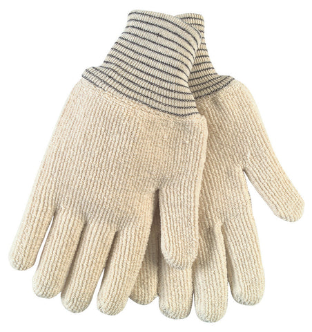 MCR Hotline Terrycloth Work Gloves - 32-Ounce Extra-Heavyweight - Loop-Out, Seamless and Reversible - Heat-Resistant Gloves - Box of 12