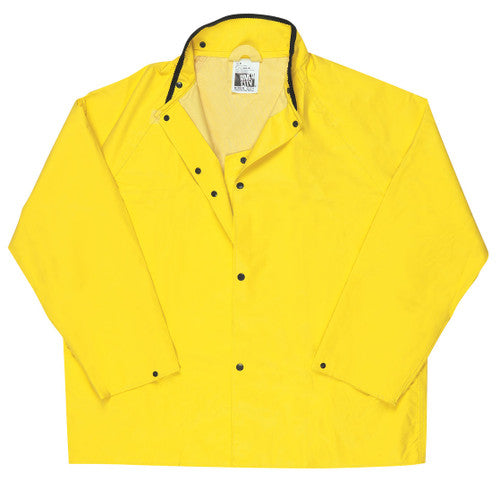 MCR Concord Series Rain Gear - .35mm Neoprene / Nylon Rainwear - Waterproof - Yellow Rain Jacket with no Hood