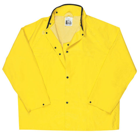 MCR Concord Series Rain Gear - .35mm Neoprene / Nylon Rainwear - Waterproof - Yellow Rain Jacket with no Hood