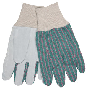 MCR Split Leather Palm Work Gloves - Small - Box of 12 - Part# 1042