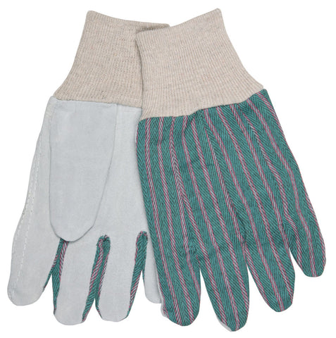 MCR Split Leather Palm Work Gloves - Small - Box of 12 - Part# 1042