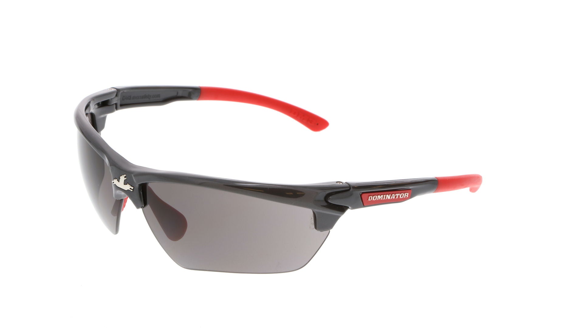 MCR Dominator® DM3 Safety Glasses - Gray Lens - Gun Metal Frame - MAX6 Anti-Fog Hard Coating - Box of 12 - Part# DM1312PF