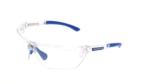MCR Dominator® DM3 Safety Glasses - Clear Lens - Clear Frame - MAX6 Anti-Fog Coating - Box of 12 - Part# DM1320PF