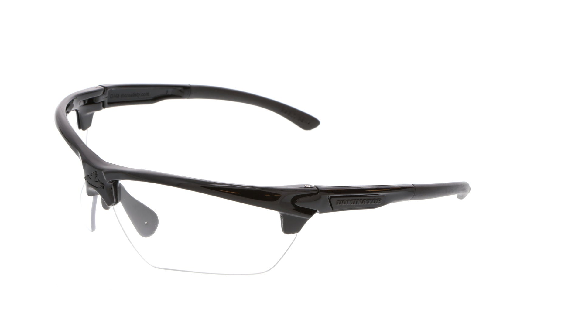 MCR Dominator® DM3 Safety Glasses - Clear Lens - Black Frame - MAX6 Anti-Fog Coating - Box of 12 - Part# DM1330PF