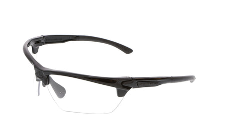 MCR Dominator® DM3 Safety Glasses - Clear Lens - Black Frame - MAX6 Anti-Fog Coating - Box of 12 - Part# DM1330PF