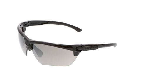 MCR Dominator® DM3 Safety Glasses - Black Mirror Lens - Black Frame - Uncoated - Polarized - Part# DM1337BZ