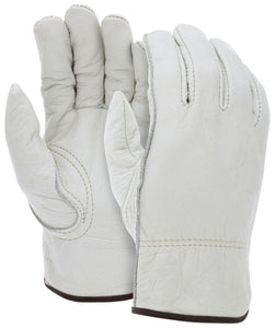 MCR Leather Drivers Work Gloves - Competitive Value (CV) C+ Grade Grain Cowskin Leather - Keystone Thumb - Box of 12