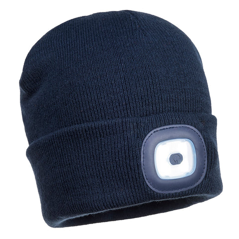 Beanie LED Head Lamp USB Rechargeable- NAVY