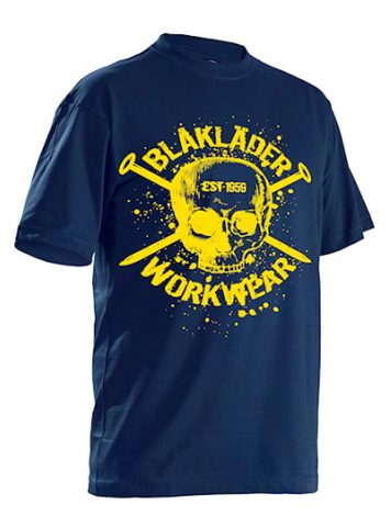 Blaklader Navy Skulll T-Shirt