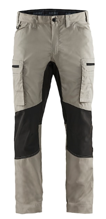Blaklader Service Pants With Stretch in Stone/Black