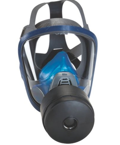 MSA Advantage 3100 Facepiece, With European-Style Harness Single Port (Large) Part# 10031344)