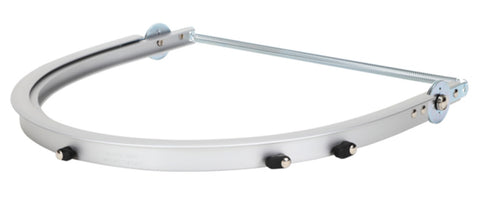 MCR Aluminum Face Shield Bracket - Fits Full Brim Hardhats - Silver Lightweight Aluminum - Bracket Only, Face Shield Not Included Part# 102FB