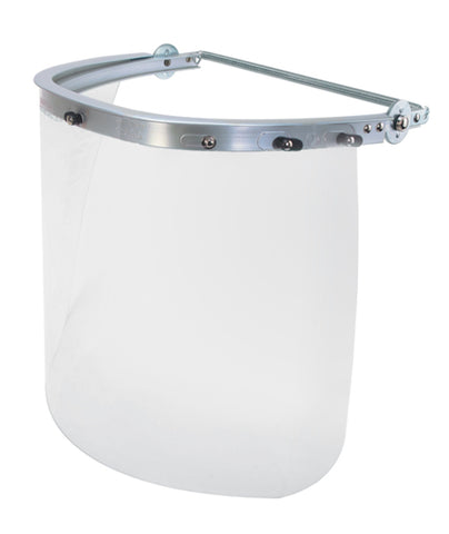 MCR Face Shield Bracket - For Cap-Style Hardhat - Silver Lightweight Aluminum - Fits Most Manufacturers Hardhats Part# 102