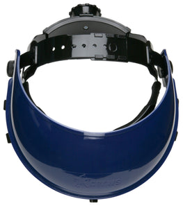 MCR Ratchet Take Up Headgear - Lightweight Blue Nylon - Adjustable Size - Blue Headgear Only - Face Shield Not Included Part# 103