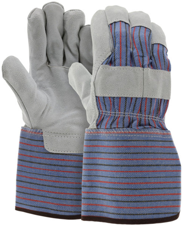 MCR Leather Palm Work Gloves - Select B Grade Split Shoulder Leather - Box of 12