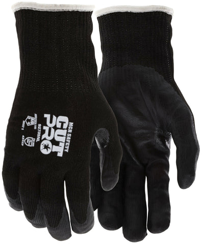 MCR Safety CutPro® - 15 Gauge HyperMax® HPPE Shell - Cut, Abrasion, and Puncture Resistant - Nitrile Coated Palm and Fingertips - Superior Cut Protection - Box of 12