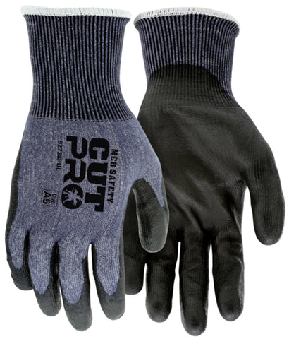 MCR Safety CutPro® - 18 Gauge HyperMax® HPPE Shell - Cut, Abrasion, and Puncture Resistant - Polyurethane (PU) Coated Palm and Fingertips - Provides Superior Dexterity and Sense of Touch - Box of 12