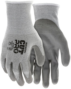 MCR Safety CutPro® - 13 Gauge HyperMax® HPPE Shell - Cut, Abrasion, and Puncture Resistant Work Gloves - Polyurethane (PU) Coated Palm and Fingertips - Excellent Cut and Abrasion Resistance - Box of 12