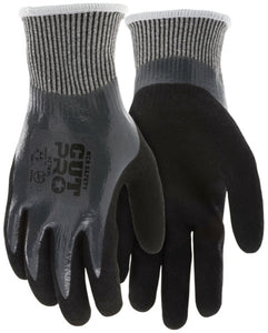 MCR Safety CutPro® - 13 Gauge HyperMax® HPPE Shell - Cut, Abrasion, and Puncture Resistant Work Gloves - Foam Nitrile Palm Over Flat Nitrile Dip - Box of 12