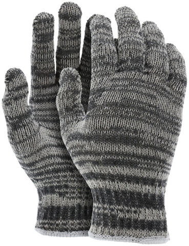 MCR String Knit Work Gloves - 7 Gauge Economy Weight - Multi-Color Cotton Polyester - Multi-Purpose - Box of 12