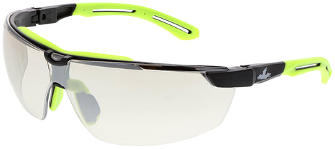 MCR Klondike® KD7R Series Half Frame Design - I/O Clear Mirror Lens - UV-AF Anti-Fog Coating - Box of 12 - Part# KD7R19AF