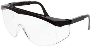 MCR SS1 Series Safety Glasses - Clear Lens - Uncoated - Box of 12 - Part# SS010
