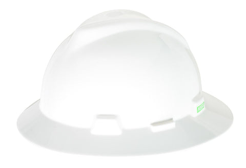 MSA V-Gard® Full Brim Hard Hats w/ Fas-Trac III Suspension-Gloss Finish