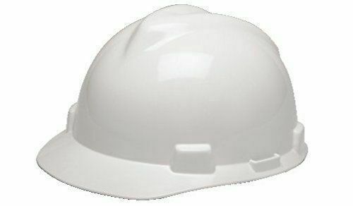 MSA Standard V-Gard Cap Style Hard Hats w/ 1 Touch® Suspension-Gloss Finish