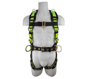 Pro Construction Harness with Shoulder Retrieval D-rings