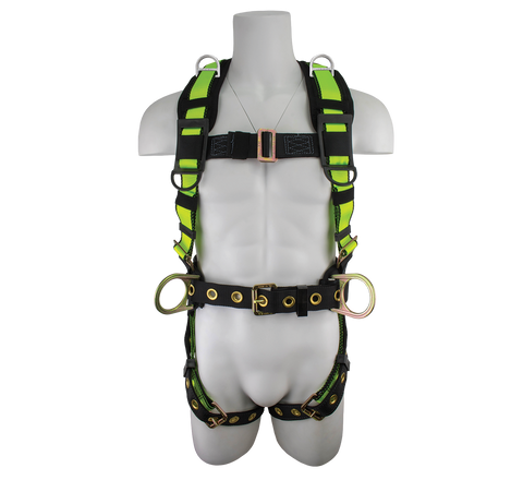 Pro Construction Harness with Shoulder Retrieval D-rings